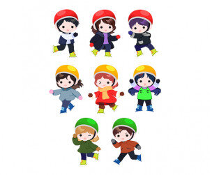 스케이트 타는 아이(헬멧)