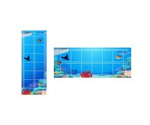 바닷속에 사는 친구들 원고지 레터링(문구없음)