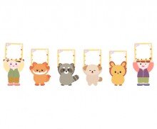 [개별도안] 가을아 반가워 피켓 가랜드