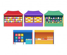 야시장 가게 모음