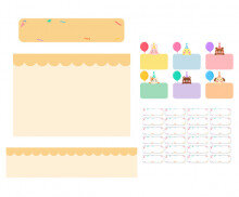 생일판(동물)(문구없음)