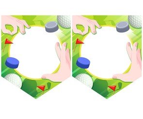 [개별도안] 병뚜껑 골프장 놀이 가랜드