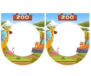 [개별도안] 동물원 놀이 가랜드