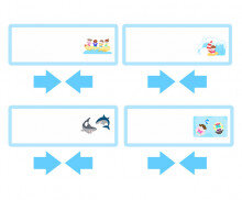 워터파크 놀이 안내판(문구없음)