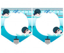 [개별도안] 수영 경기장 가랜드