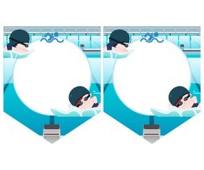 [개별도안] 수영 경기장 가랜드