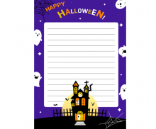 할로윈 유령의 성 배경