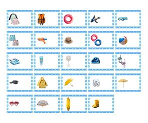 여름 용품 가게 이름표(문구없음)