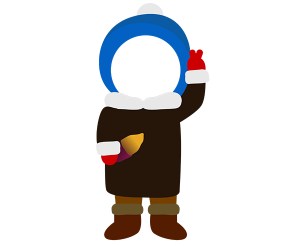 군고구마 먹는 아이 합성이미지