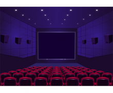 영화관 내부 배경