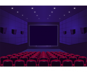 영화관 내부 배경