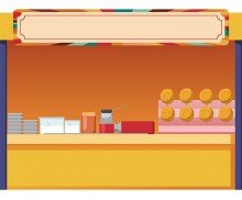 달고나 가게 배경(문구없음)