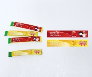 일편단심 믹스커피 라벨