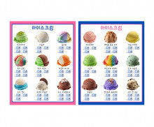 아이스크림 가게 메뉴판(지폐)