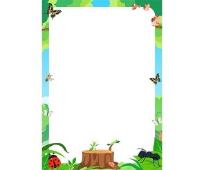 숲속 곤충 테두리