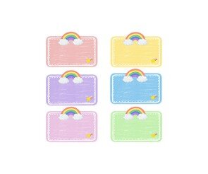 무지개 구름 이름표