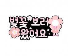 벚꽃 보러 왔어요 합성 토퍼