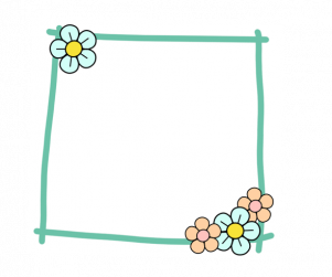 꽃무늬 메모지도안