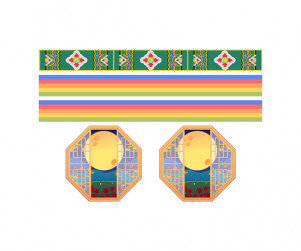 보름달 창호 띠지 라벨2