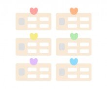 나를 소개해요(하트)(문구없음)