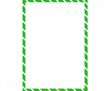 초록 사선 테두리
