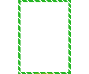 초록 사선 테두리