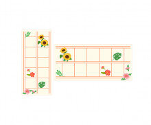 여름에 만나는 꽃 원고지 레터링(문구없음)