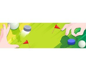 병뚜껑 골프대회 가로 배너(문구없음)