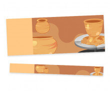 흙 전시회 입장권(문구없음)