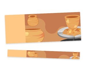 흙 전시회 입장권(문구없음)