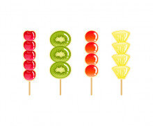 탕후루(체리,파인애플,토마토,키위)