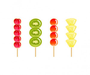 탕후루(체리,파인애플,토마토,키위)