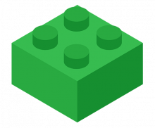 초록 레고 블럭