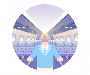 승무원 합성 라벨