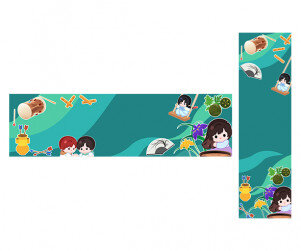 단오날 여름을 맞이해요 가로 세로 배너 (문구없음)