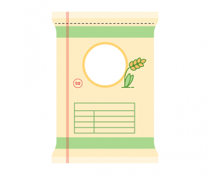 쌀포대 라벨 (문구없음)