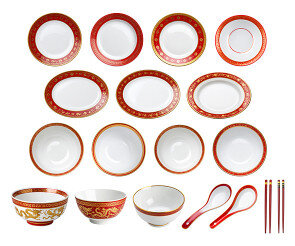 중국집 그릇,수저,젓가락