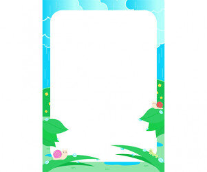 비 오는 날 테두리