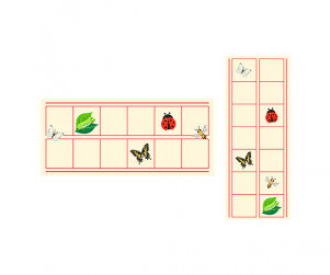 봄에 만나는 곤충 원고지 레터링(문구없음)