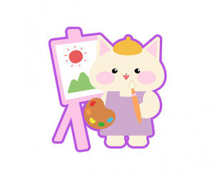그림 그리는 고양이