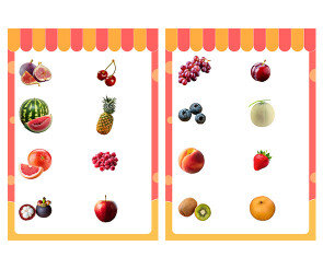 과일가게 메뉴판(문구없음)