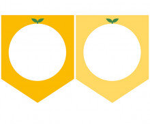 [개별도안] 귤 카페 놀이 가랜드