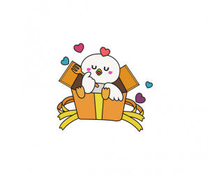 선물 상자 속 닭