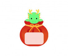 복주머니 속 청룡 라벨