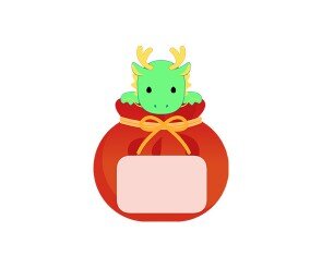 복주머니 속 청룡 라벨