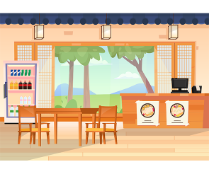 삼계탕 가게 배경