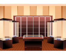 박물관 배경(전시품 없음)