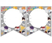 [개별도안] 백팀 모여라 가랜드