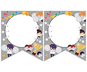 [개별도안] 백팀 모여라 가랜드