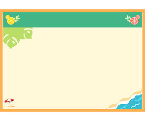 여름 음식 가게 대형 메뉴판(기본)